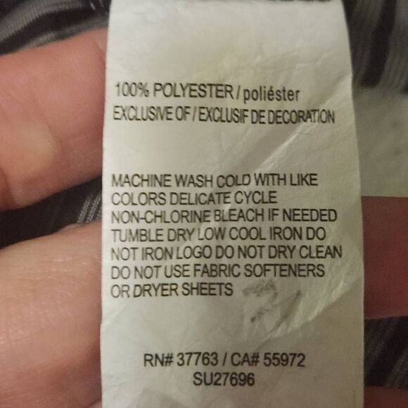 PGA Tour Gray Stripe on Black Golf Polo Shirt Large (4733) - Picture 4 of 5